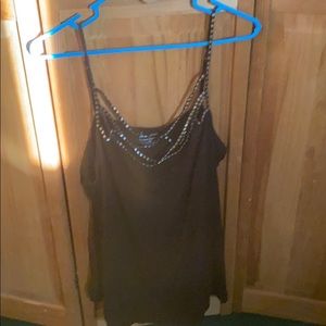 Glittery Tank in Black and Silver